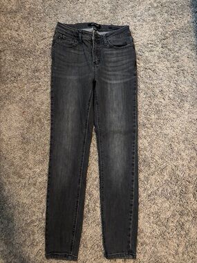 Judy Blue Washed Charcoal High-Rise Skinny Jeans